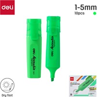 Deli Accentio markeerstift beitelpunt 1–5 mm fluo groen