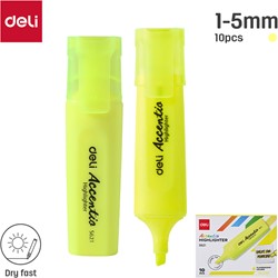 Deli Accentio markeerstift beitelpunt 1–5 mm fluo geel