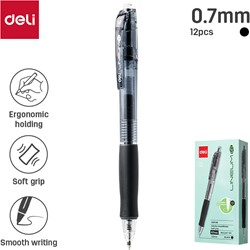 Deli LINEUM gelpen 0,7 mm zwart