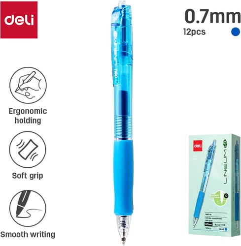 Deli LINEUM gelpen 0,7 mm blauw