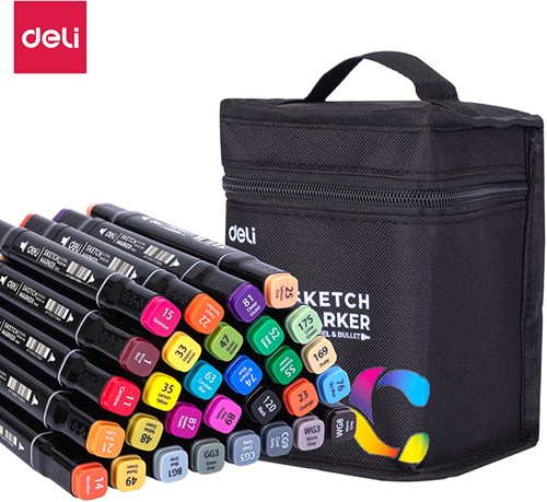 Deli ColoRun sketch markers 30 kleuren
