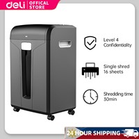 Deli papiervernietiger 16 vel P-4 31 liter