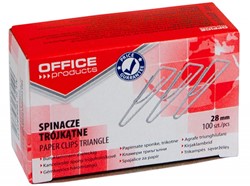 Paperclips driehoekig, 28 mm, 100 stuks