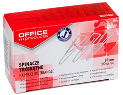 Paperclips driehoekig, 31 mm, 100 stuks