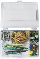 Kantoorset (punaises, elastieken, paperclips), 110 stuks mix-2