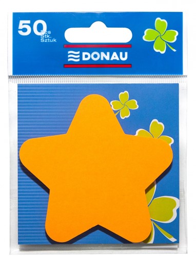 Memoblok, ster, oranje