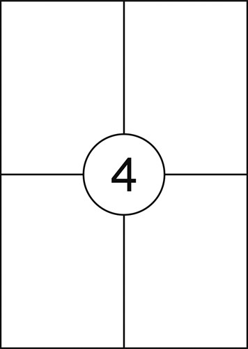 Office products etiket 105x148mm, wit, 4 op A4 vel-2