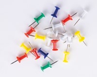 Gekleurde punaises, bakje met 50 stuks, assorti kleuren-3