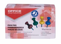 Gekleurde punaises, bakje met 50 stuks, assorti kleuren