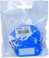 Sleutellabel, 50x20 mm, 10 stuks, blauw-2