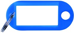 Sleutellabel, 50x20 mm, 10 stuks, blauw
