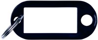 Sleutellabel, 50x20 mm, 10 stuks, zwart