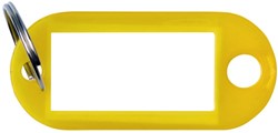 Sleutellabel, 50x20 mm, 10 stuks, geel