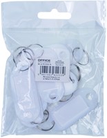 Sleutellabel, 50x20 mm, 10 stuks, wit-2