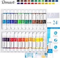 Dmast aquarelverf 12ml, aluminium tube, 24 kleuren/doos