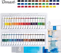 Dmast aquarelverf 12ml, aluminium tube, 36 kleuren/doos