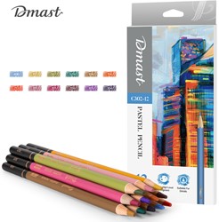 Dmast pastel potloden 12 kleuren