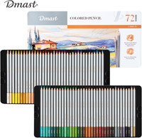 Dmast aquarelpotloden 4mm 72 kleuren in blik