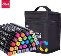 Sketchmarker, Deli Color Emotion, 1+6mm lijndikte, 30 kleuren