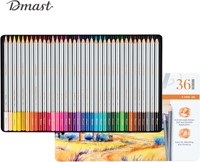 Dmast aquarelpotloden 4mm 36 kleuren in blik