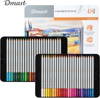 Dmast aquarelpotloden 4mm 48 kleuren in blik