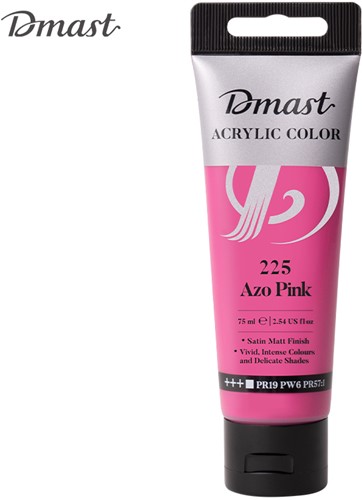 Dmast acrylverf 75ml PE tube 225 Azo Pink