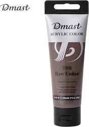 Dmast acrylverf 75ml PE tube 708 Raw Umber