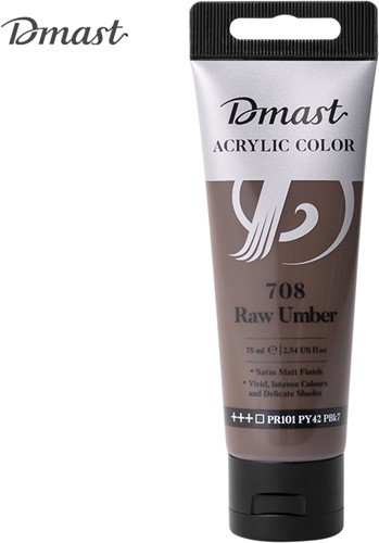 Dmast acrylverf 75ml PE tube 708 Raw Umber