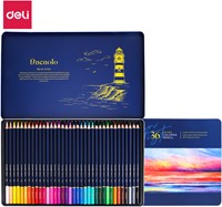 Finenolo kleurpotloden 36 kleuren metalen doos