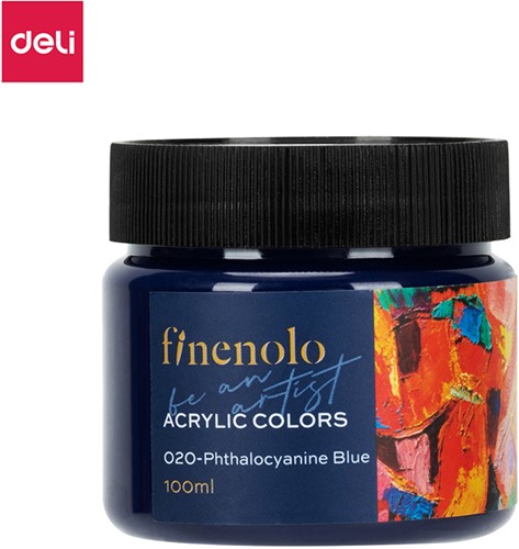 Finenolo acrylverf 100ml pot PhthalocyanineBlue