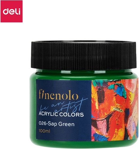 Finenolo acrylverf 100ml pot Sapgreen