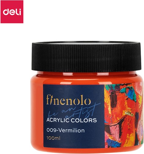 Finenolo acrylverf 100ml pot Vermilion