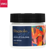 Finenolo acrylverf 100ml pot white