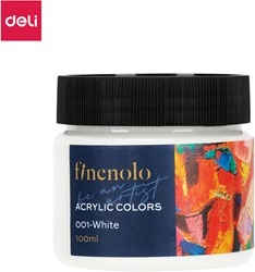 Finenolo acrylverf 100ml pot white