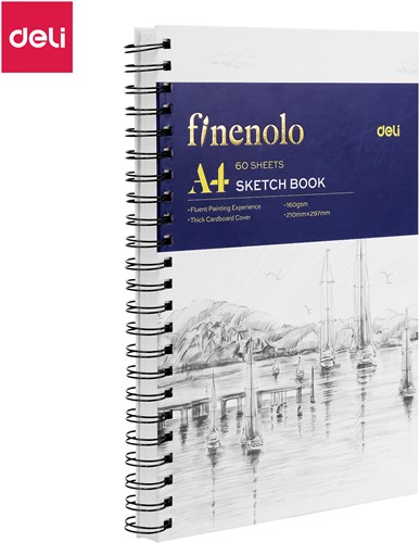 Finenolo Sketchbook A4 60vel 160 gram zij-spiraal