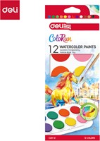 Deli ColoRun waterverf 12 kleuren