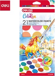 Deli ColoRun waterverf 21 kleuren