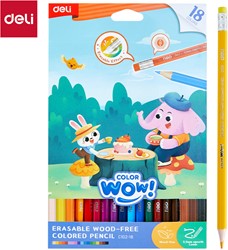 Deli Color WOW houtvrije kleurpotloden 18 kleuren