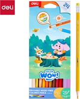 Deli Color WOW houtvrije kleurpotloden 24 kleuren