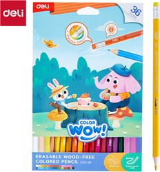 Deli Color WOW houtvrije kleurpotloden 36 kleuren