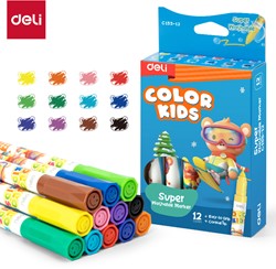 Deli Color Kids viltstiften set 12 kleuren