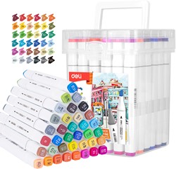 Deli Color Emotion sketchmarkers 1+7mm tip 36 kleuren