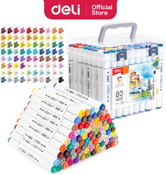 Deli Color Emotion sketchmarker 1+6.5mm tip 80 kleuren