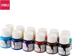 Deli Color Emotion Gouache 25ml flesje, 12 kleuren/box