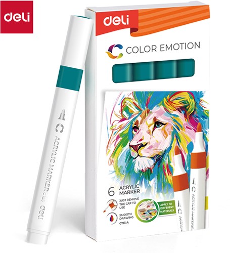 Deli Color Emotion sketchmarker peacock green