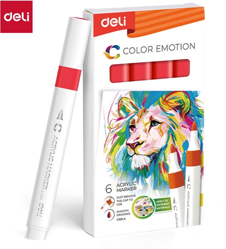 Deli Color Emotion sketchmarker red