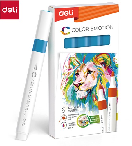 Deli Color Emotion sketchmarker royal blue
