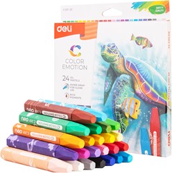 Deli Color Emotion olie pastels 24 kleuren/doos