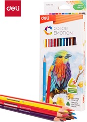 Deli Color Emotion kleurpotloden 12 kleuren doos
