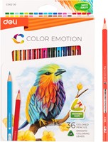 Deli Color Emotion kleurpotloden 36 kleuren doos